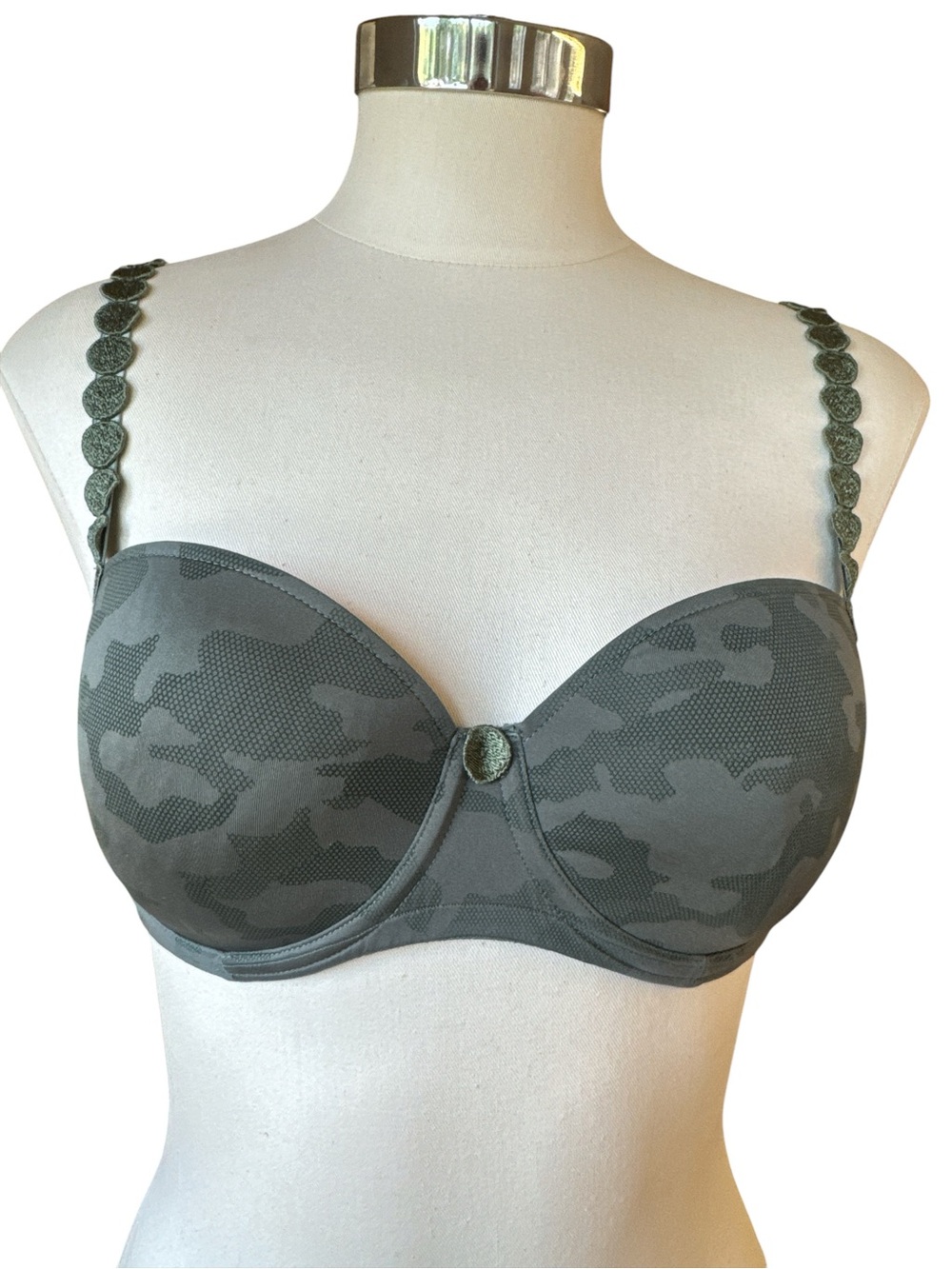 Marie Jo Tom Full Padded Bra Olive Green Camouflage EU 70D FR 85 US 32D